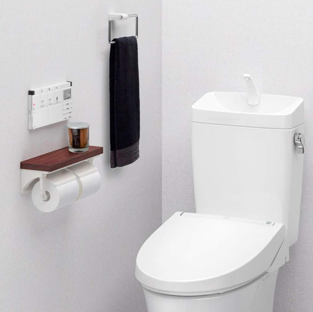 Lixil Inax Double Paper Roller White Shelf Japan Cf-Aa64Ku/Wa