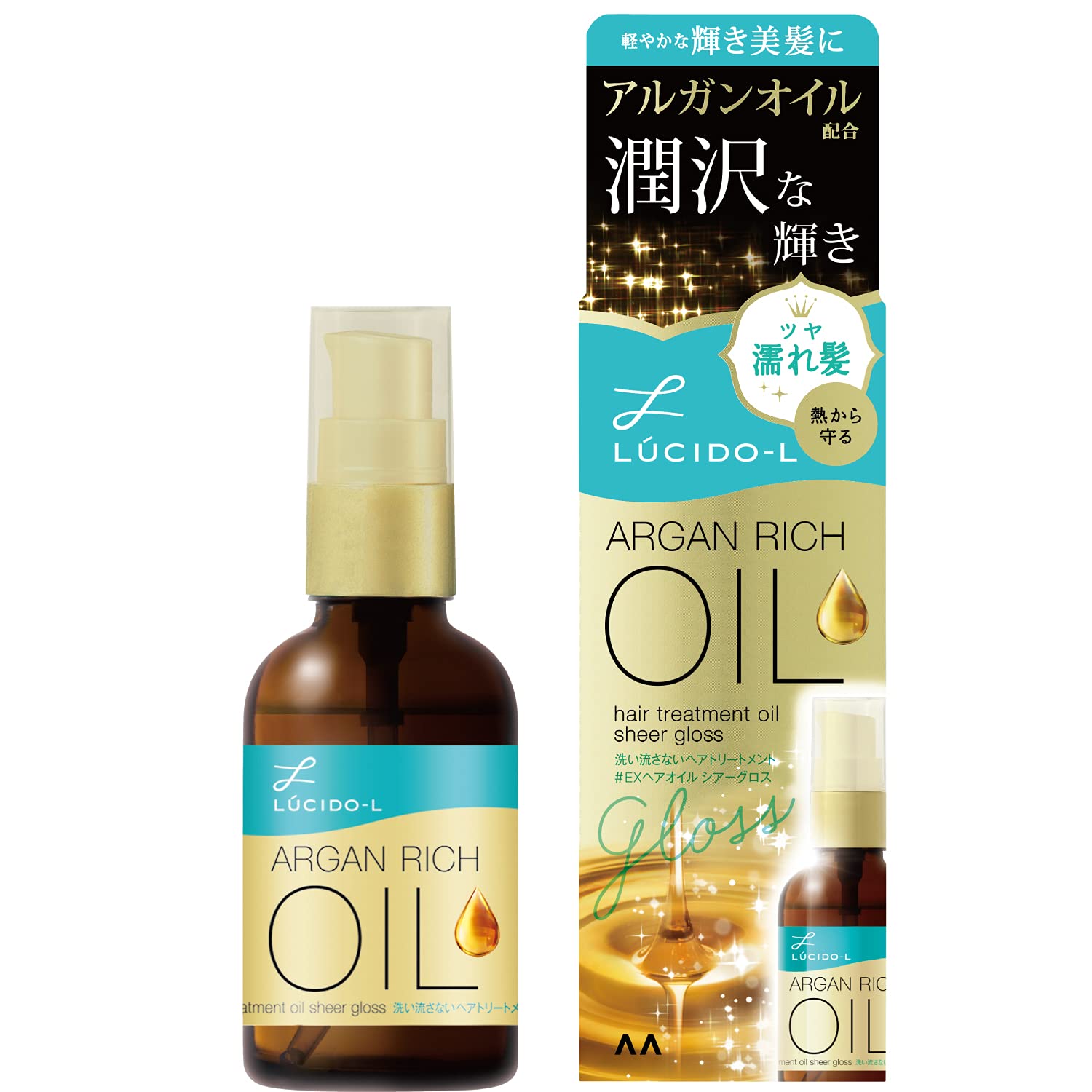 Lucido-L Japan Oil Treatment #Ex Hair Oil Sheer Gloss Argan Oil Leave-In Treatment 60Ml (X 1)