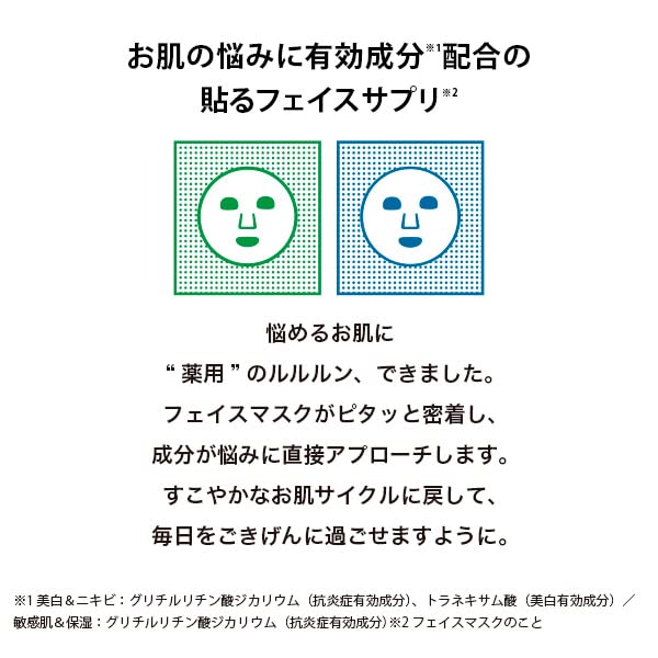 Lululun Japan Medicated Moisturizing Face Mask 4 Bags