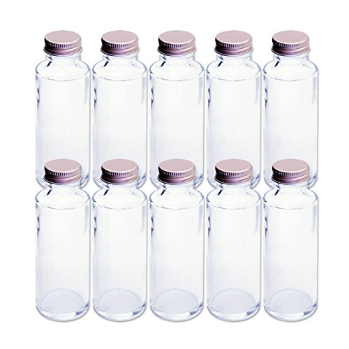Rhyme Japan Herbarium Cylindrical Glass Bottle 100Cc Set Of 10