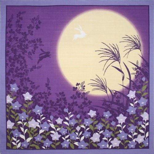 Maeda Senko Cotton Furoshiki Bento Lunch Cloth (Autumn Balloon Flower)