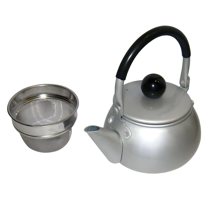 Maekawa Kinzoku Aluminum Kyusu Teapot Silver
