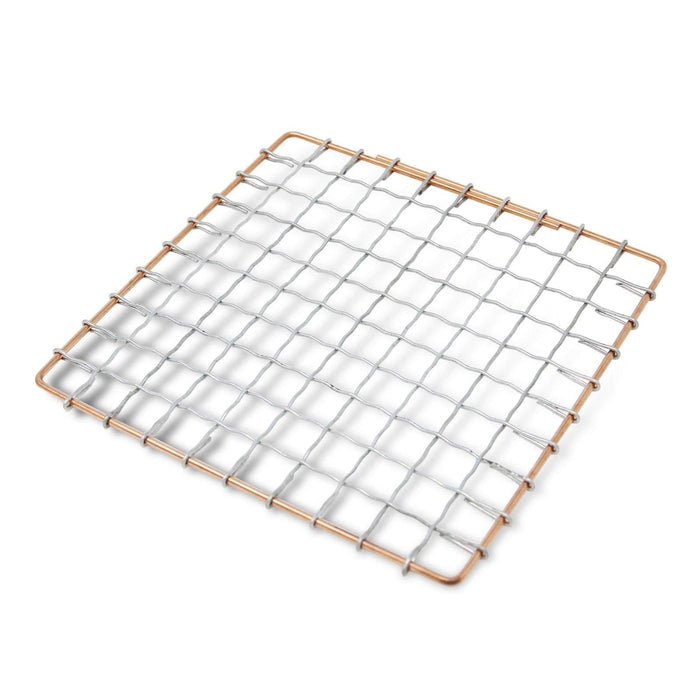 Marujyu Stainless Steel Barbecue Grill Intercrimp Woven Wire Mesh For Hida Konro 11.5cm (for Hida Konro No.4)