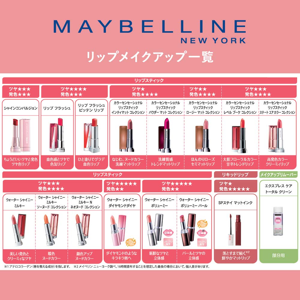 Maybelline Japan Color Sensational Rosy Matte Lipstick Pk631 Classy Pink