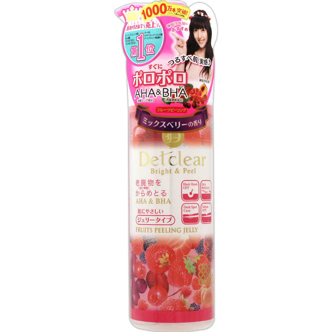 Meishoku Det Clear Bright & Peel Peeling Jelly Mixed Berry 180ml - Japan Berry Peeling Gel