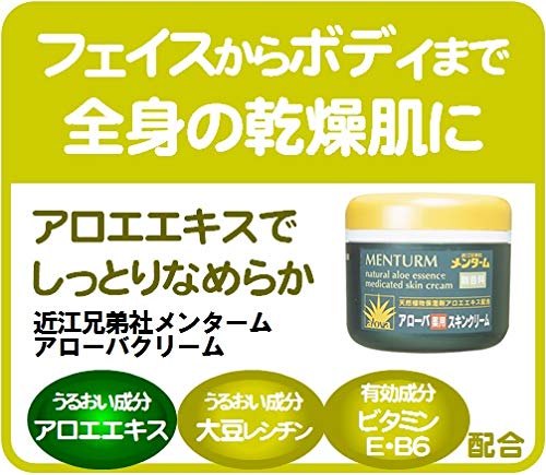 Menturm Natural Aloe Essence Medicated Skin Cream 185g - Japanese Skincare Products