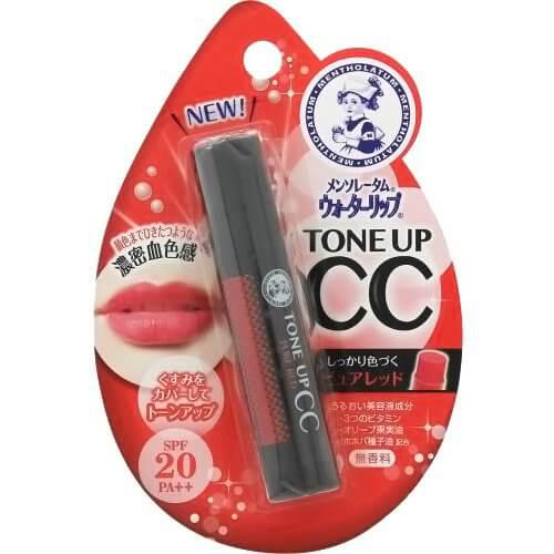 Mentholatum Water Lip Tone Up Cc Pure Red 4 5g Japan With Love