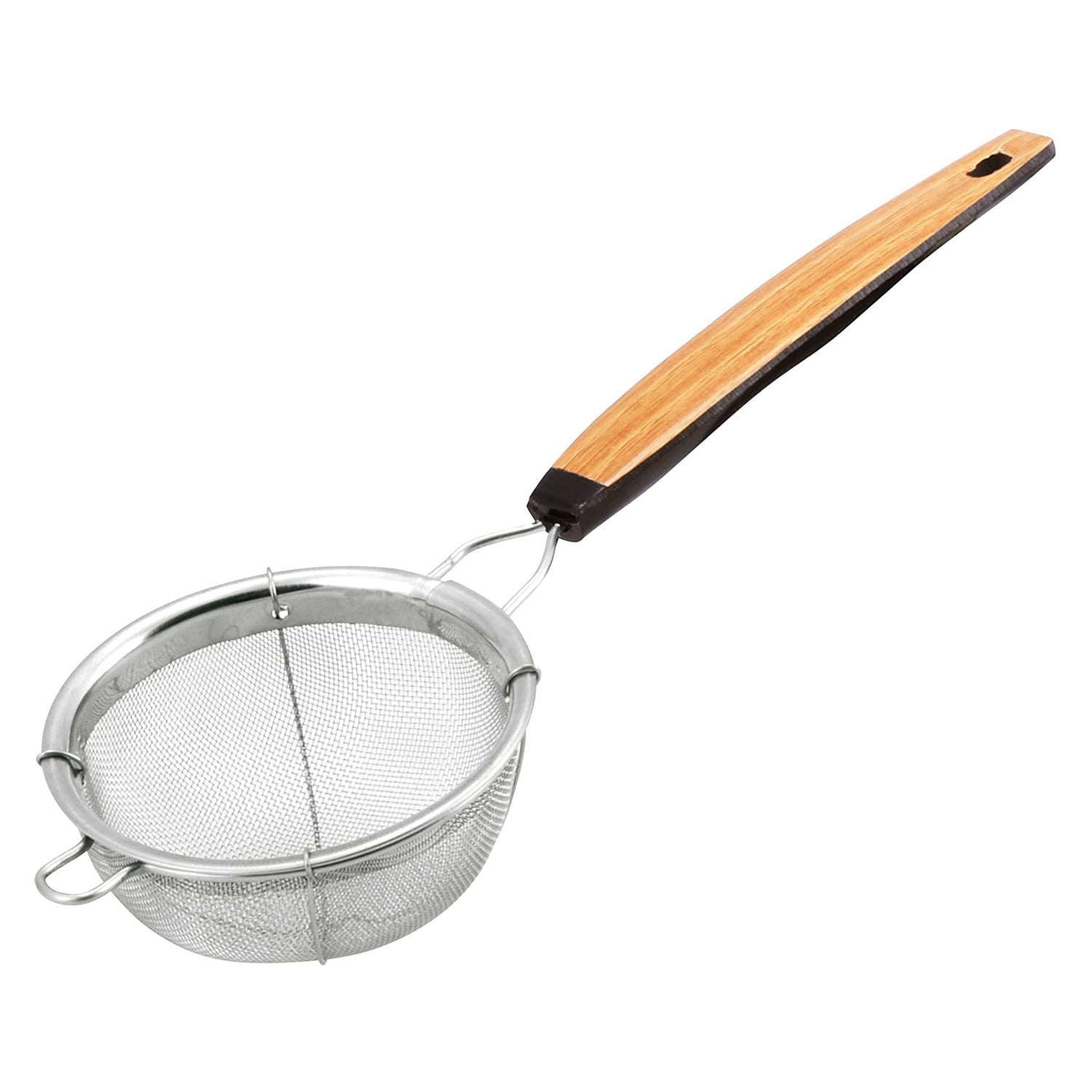 Minex Stainless Steel Tea Strainer 40 Mesh Plastic Handle Large