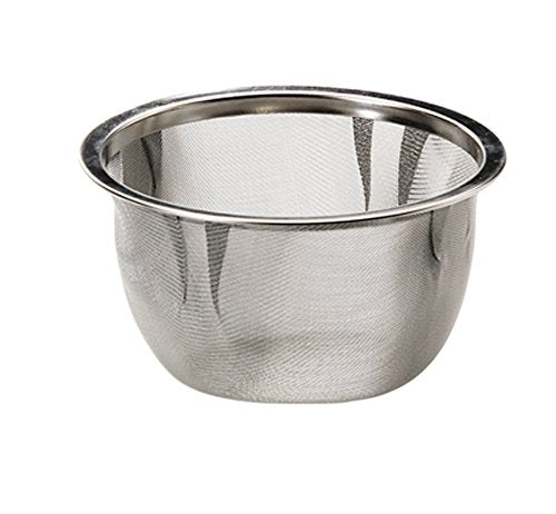 Itsumi Pottery Mino Ware 023343 Wide Mouth Pot Yv Black Matte W/ Deep Mushi Tea Strainer - Japan