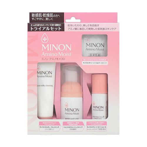 Minon Amino Moist Trial Set 路 Milky Cleansing 路 Wash Whip 路 Charge Lotion ll - Japanese Beauty Set