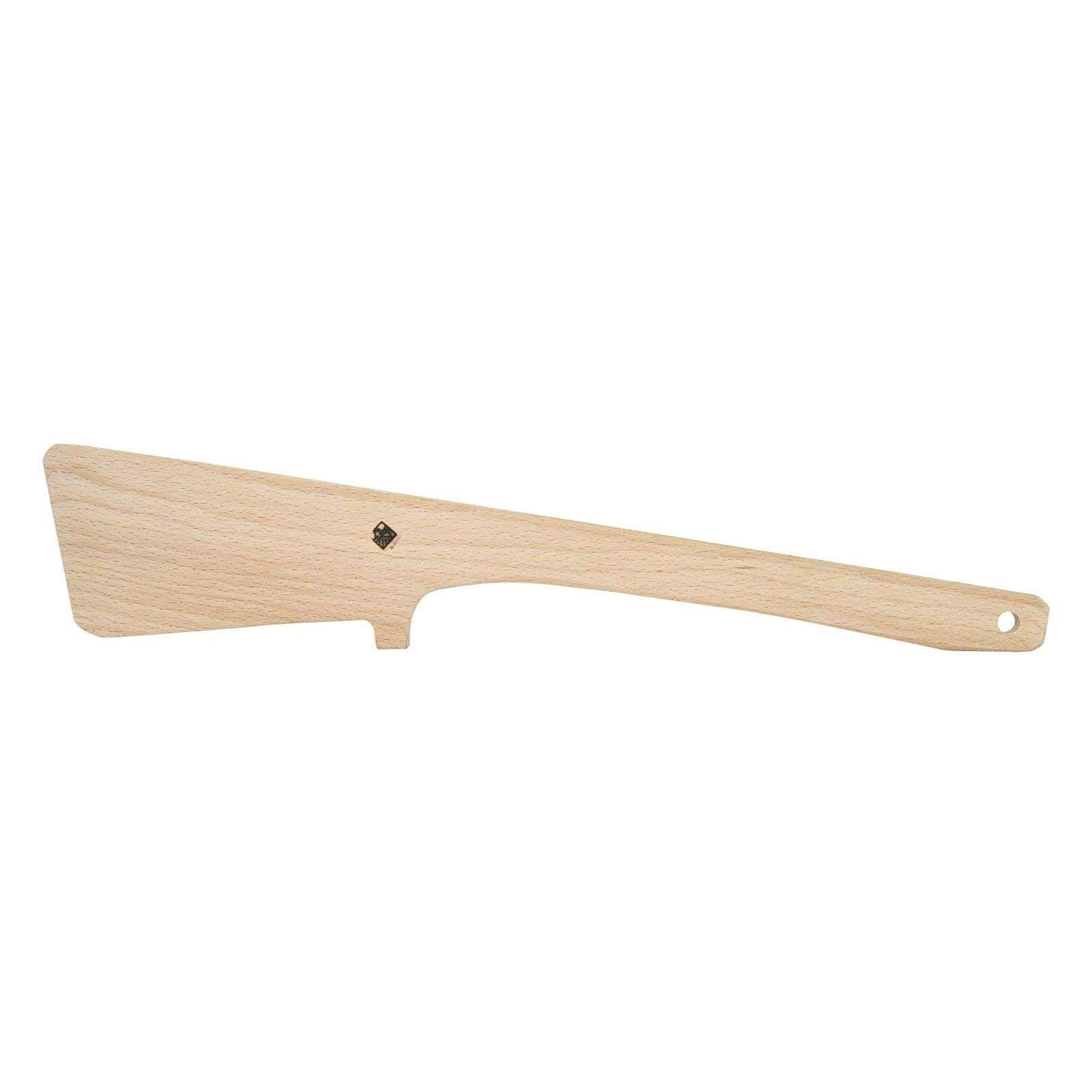 Miranda Style Omoeraku Handcrafted Japanese Beech Wood Spatula Large - Square