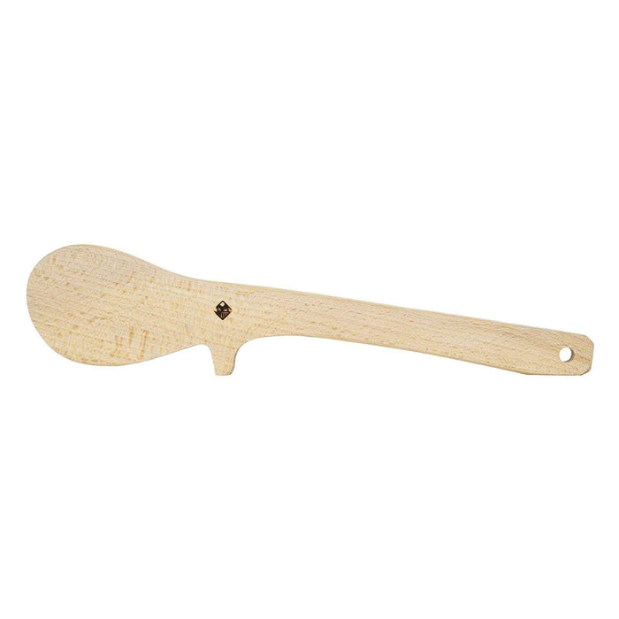 Miranda Style Omoeraku Handcrafted Japanese Beech Wood Spatula Small - Round