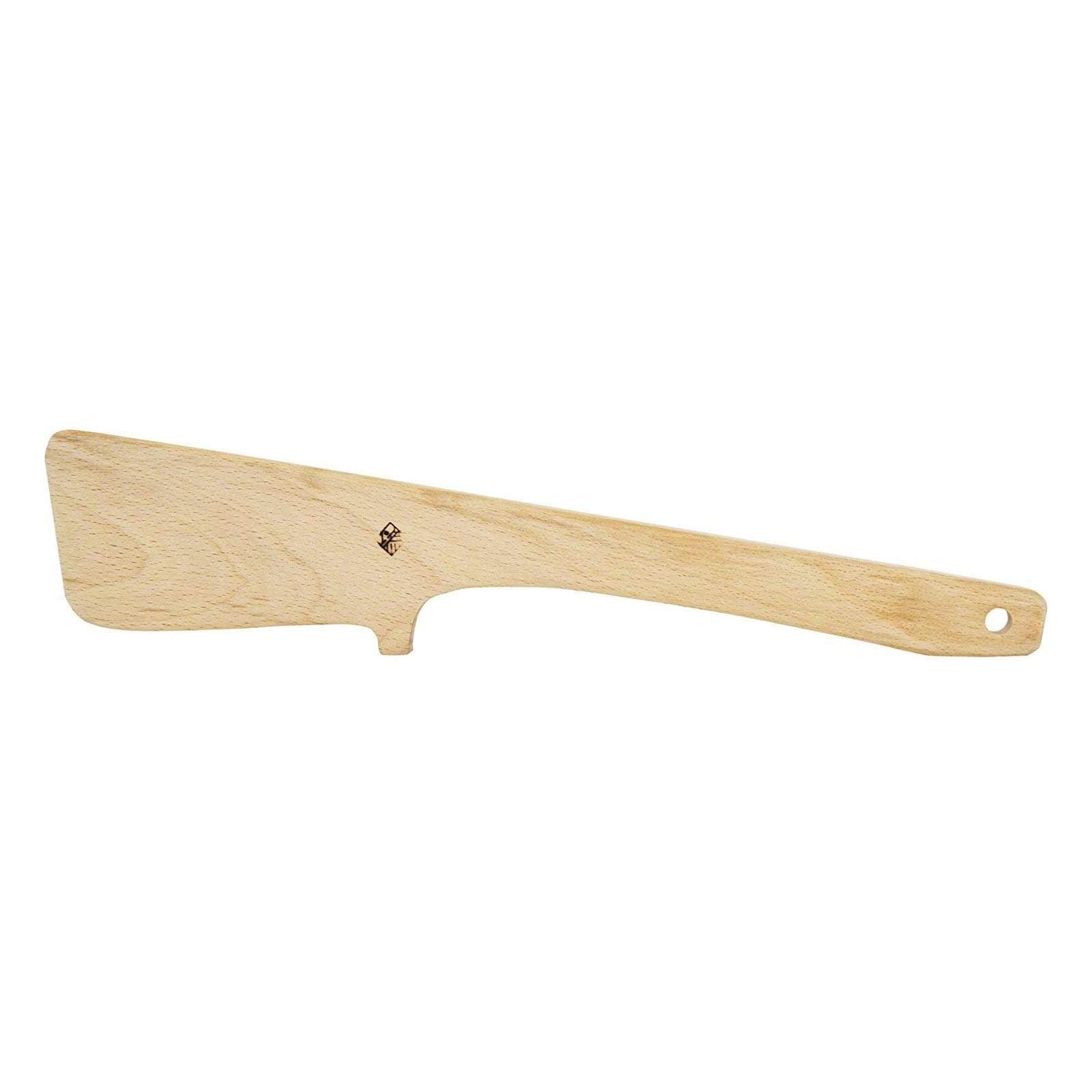 Miranda Style Omoeraku Handcrafted Japanese Beech Wood Spatula Small - Square