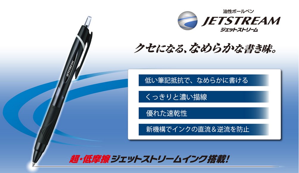 Mitsubishi Pencil Jetstream 0.38 Red 10 Ballpoint Pen - Made In Japan