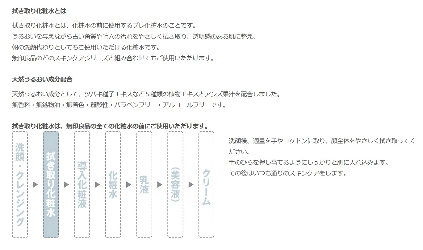 Muji Wiping Lotion Large Capacity 400ml - Japanese Lotion Brands - Moisturizing Skincare