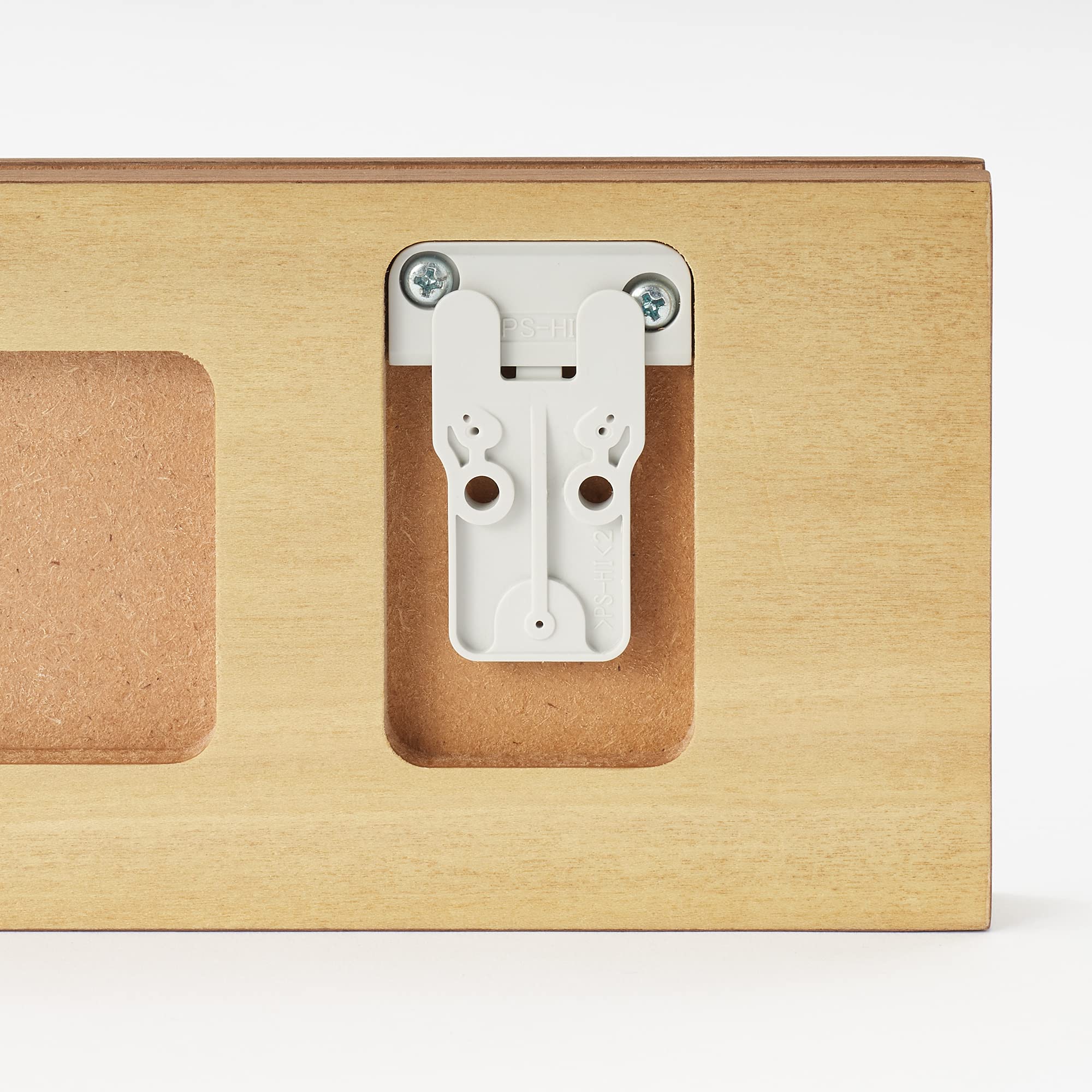 Mujirushi Ryohin 44505199 Wall-Attached Furniture 3 Hangers Walnut 44X2.5X10Cm - Japan