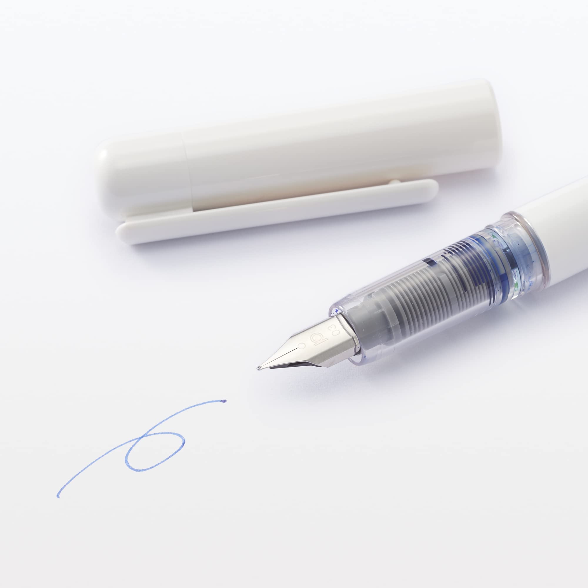 Muji 44596913 Fountain Pen Cartridge Blue Black 4 Pieces Japan Φ7.5Mm 58X