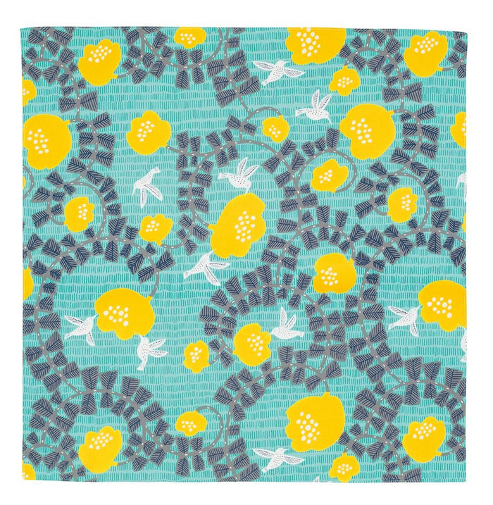 Musubi Furoshiki 70Cm Hummingbird Green Made In Japan 21414-205