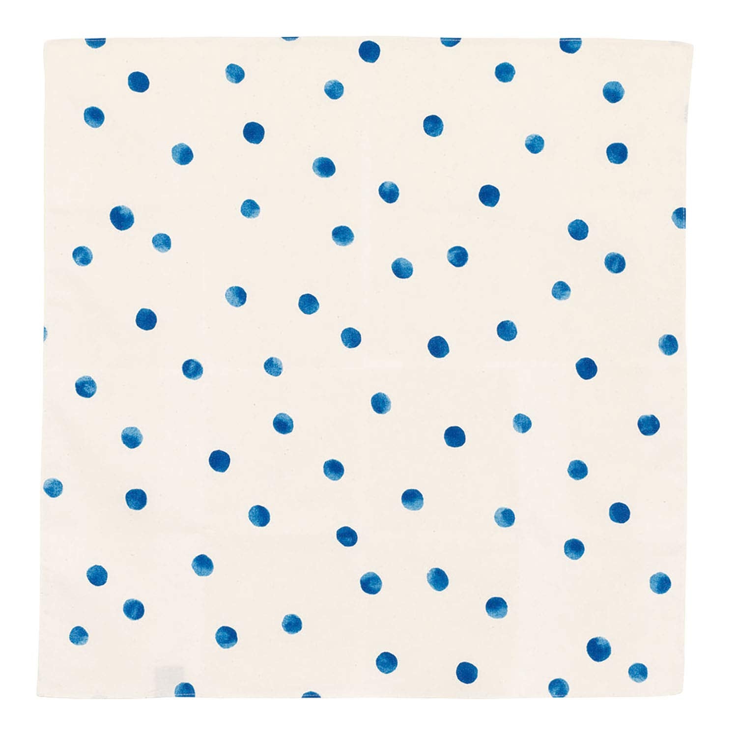 Musubi Organic Cotton Furoshiki 50Cm Polka Dot Blue Japan 20376-104