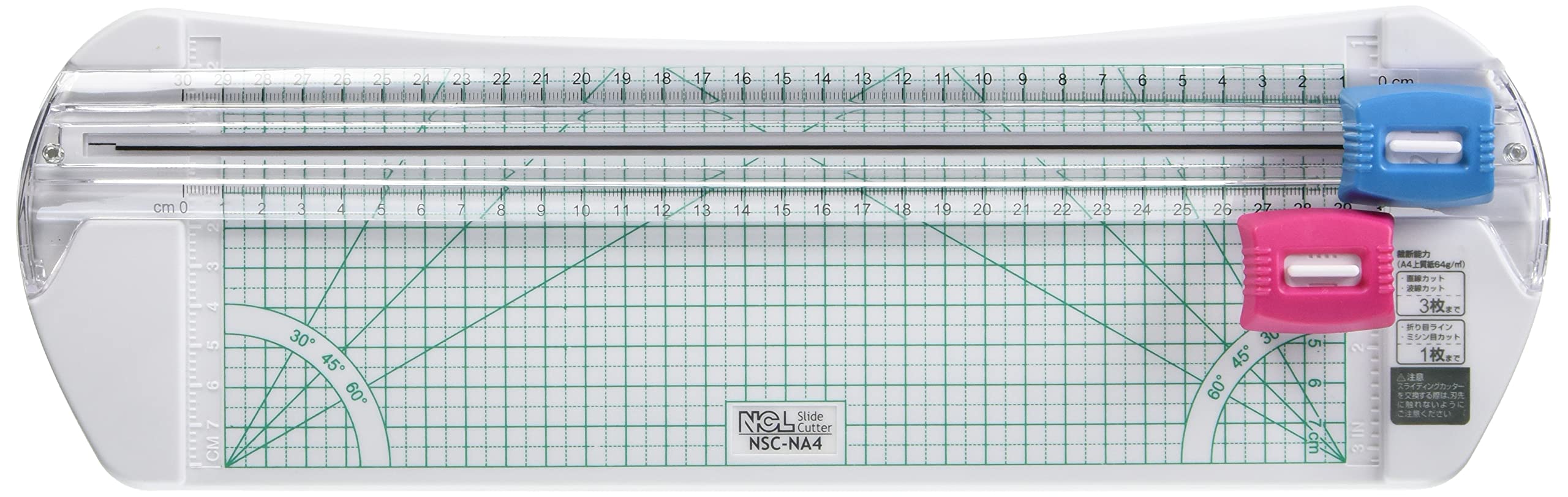 Nakabayashi Slide Cutter A4 Blue Nsc-Na4B - Made In Japan