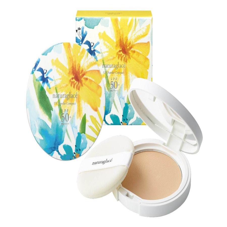 Naturaglace UV Powder Compact SPF50 PA++++ 12g - Japanese Face Makeup Base Products