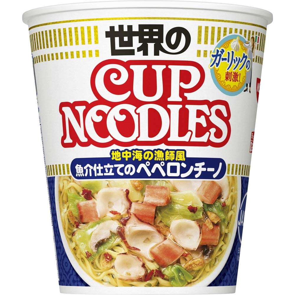 Nissin Cup Noodle Seafood-Style Peperoncino 71g x 12 Cups - Cup Noodle From Brand Nissin