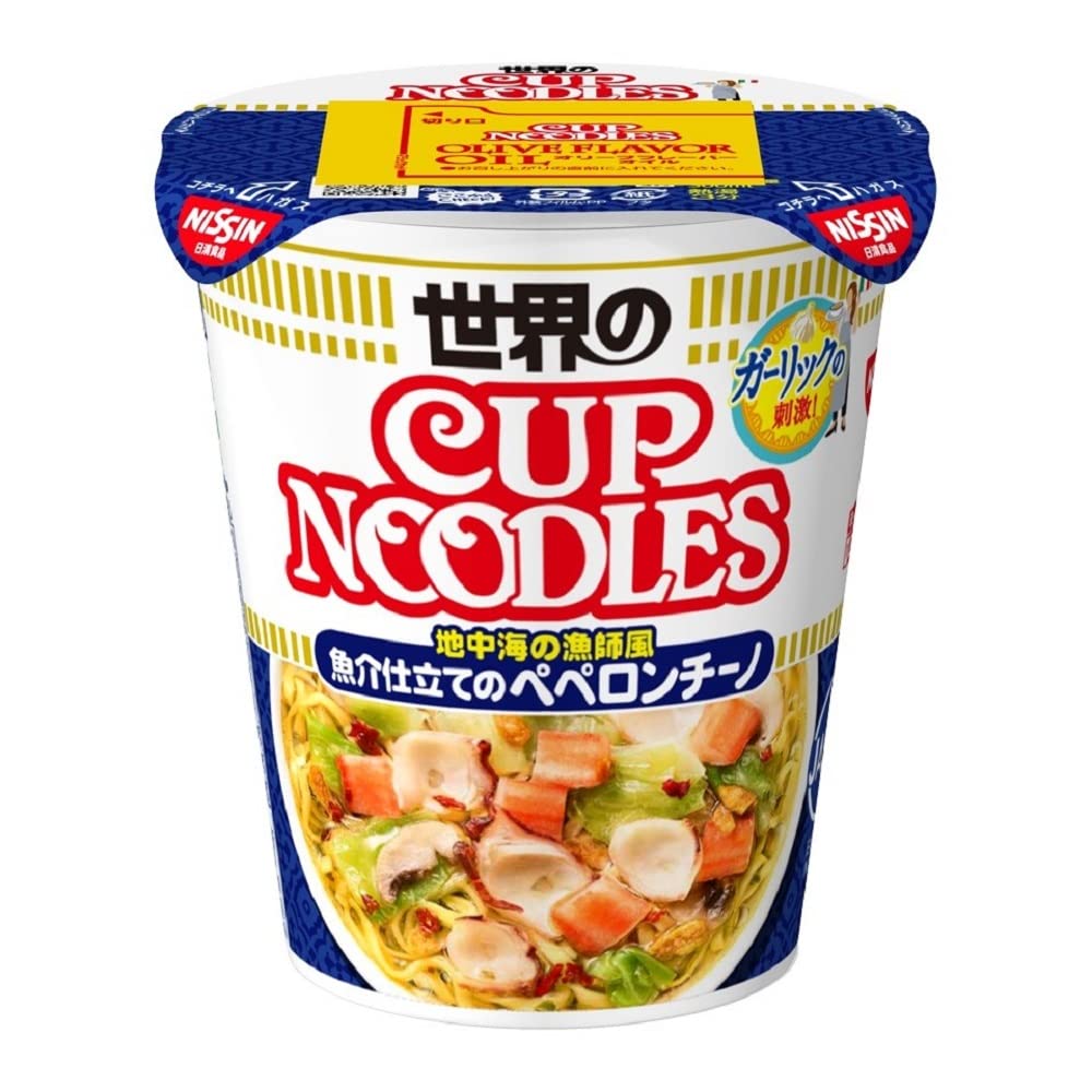 Nissin Cup Noodle Seafood-Style Peperoncino 71g x 12 Cups - Cup Noodle From Brand Nissin