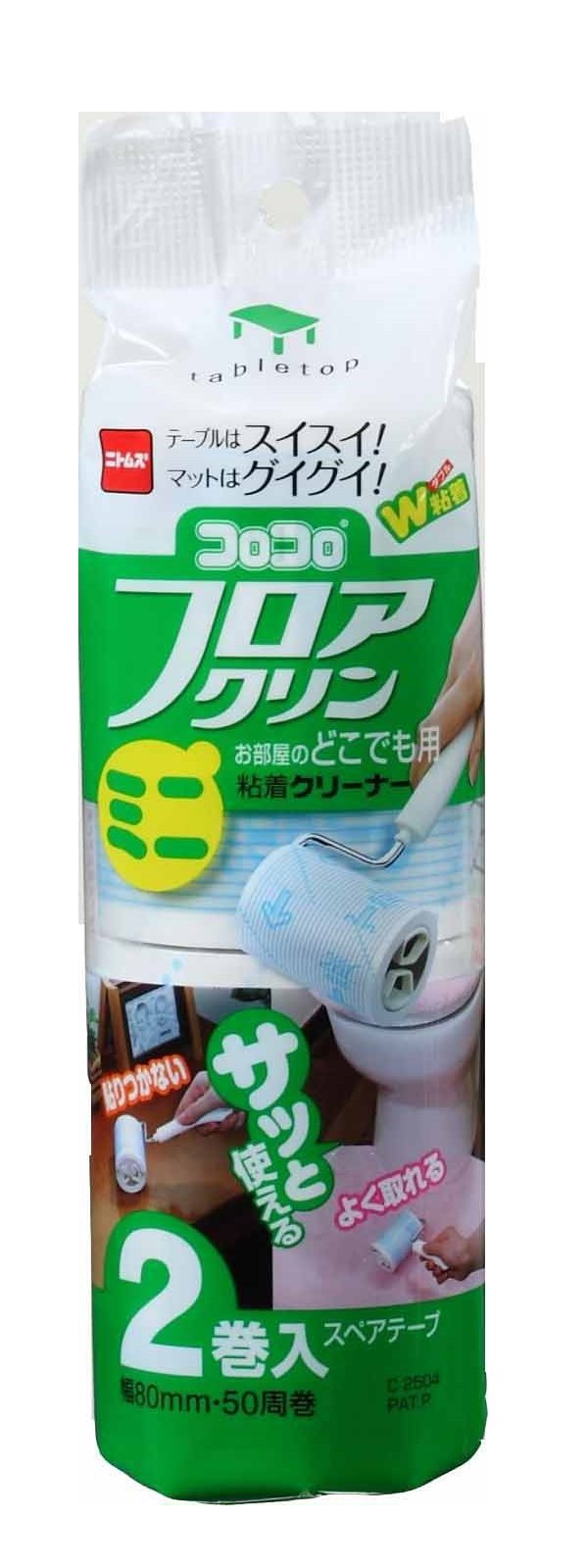 Nitoms Corocoro Mini Floor Cleaner Tape 2 Rolls C2504 80Mm X 50 Rolls - Japan