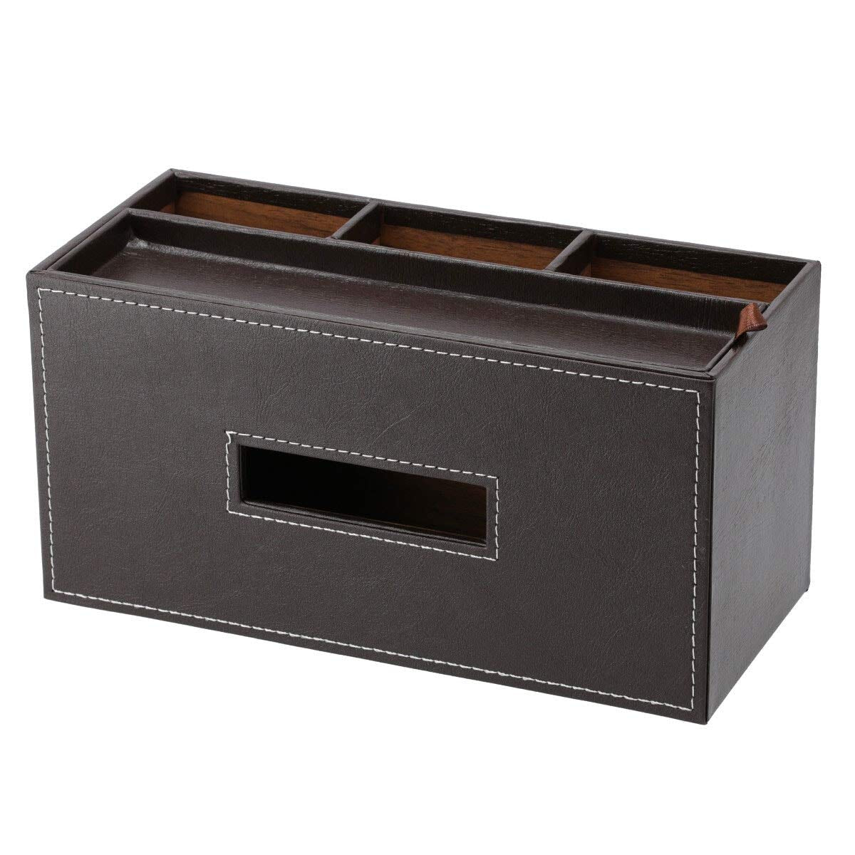 Nitori Japan Tissue/Remote Control Case Buretta Dark Brown