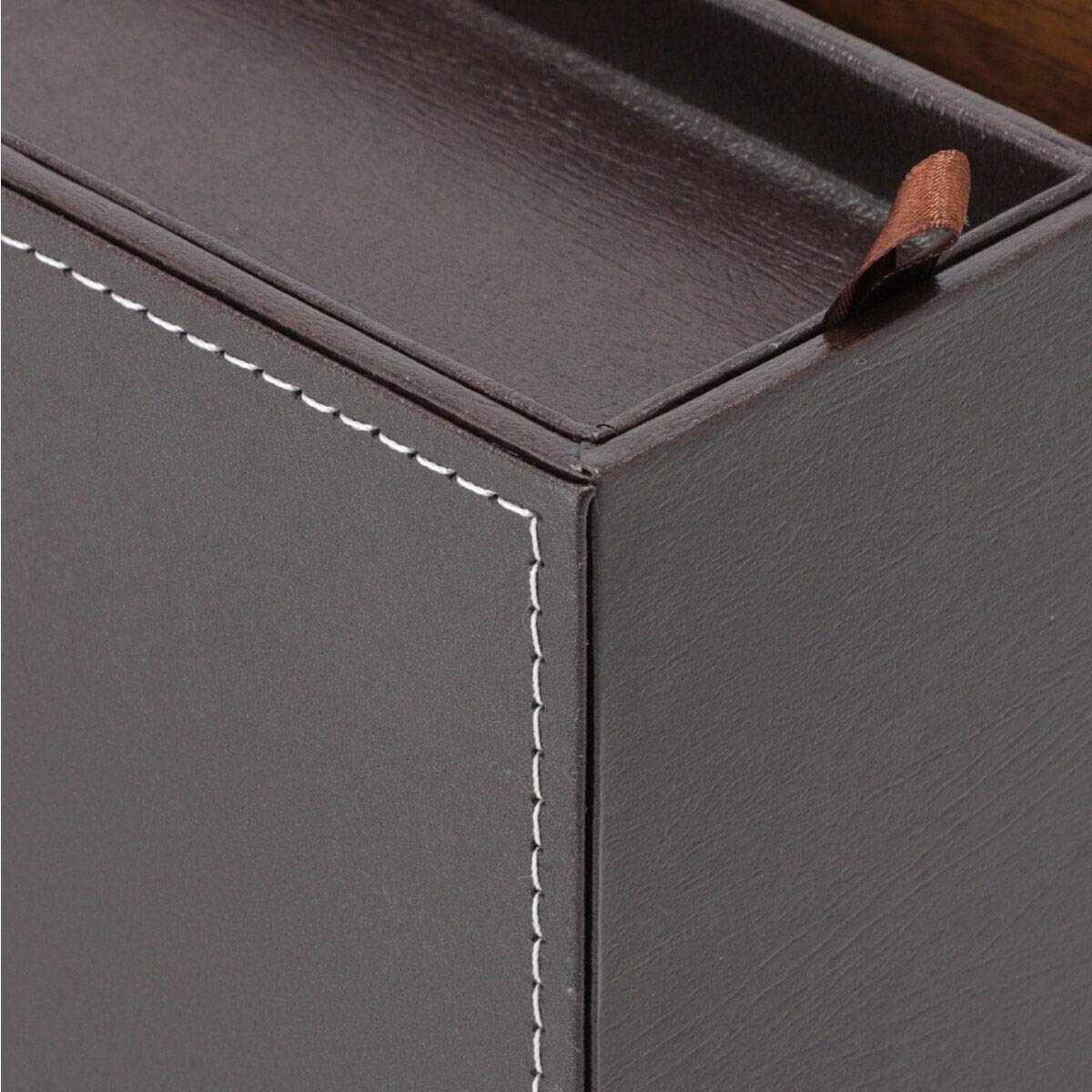 Nitori Japan Tissue/Remote Control Case Buretta Dark Brown