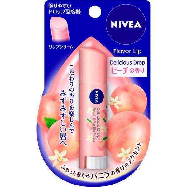 Nivea - Delicious Drop Lip Balm Peach Fragrance