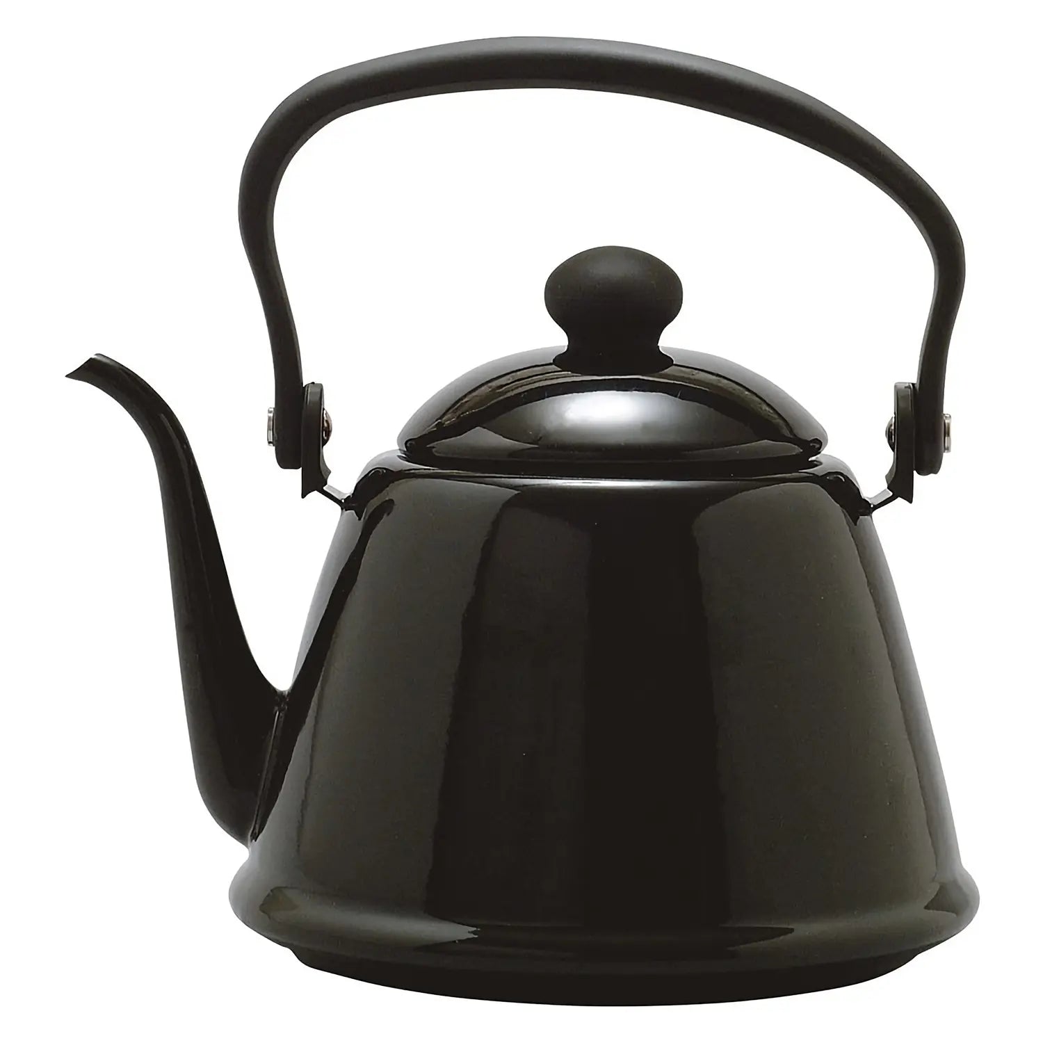 Noda Horo Enamelware Pour Over Kettle 2L Black - Japanese Made