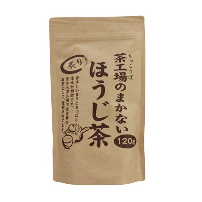 Oigawa Tea Garden Tea Factory Roasted Green Tea Paper Zipper Bag 120g - Green Tea From Japan