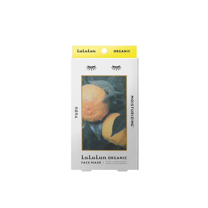 Lululun Japan Organic Yuzu Face Mask Pack 1 Sheet (30Ml Essence) 5 Packs