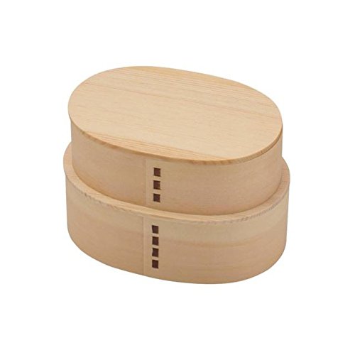 Ruozhao Japan Oval 2-Tier Bento Box Natural Ph02Sw