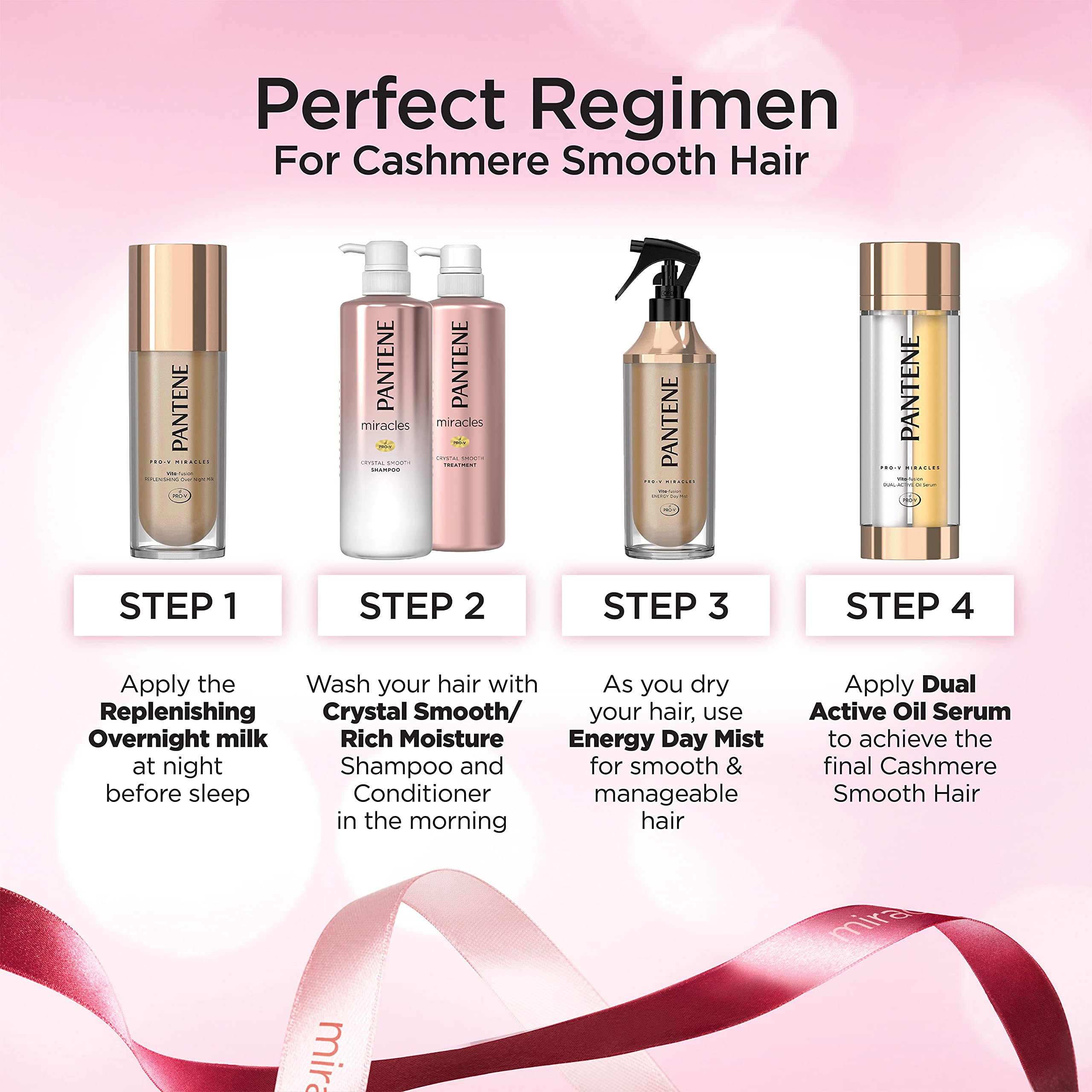 Pantene Miracles Japan Energy Day Mist Leave-In Treatment 200Ml