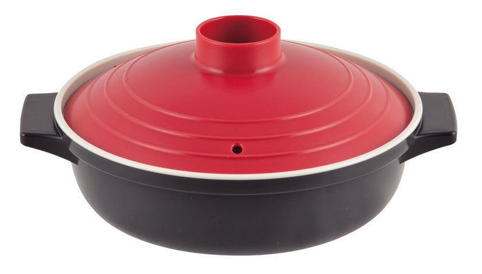 Pearl Metal Kinzoku Petit Cook Earthenware Microwave Pot 18Cm Japan Hb-2465