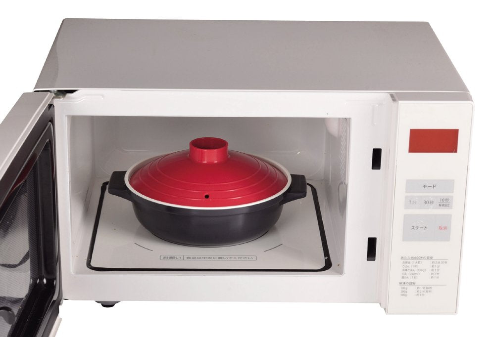 Pearl Metal Kinzoku Petit Cook Earthenware Microwave Pot 18Cm Japan Hb-2465