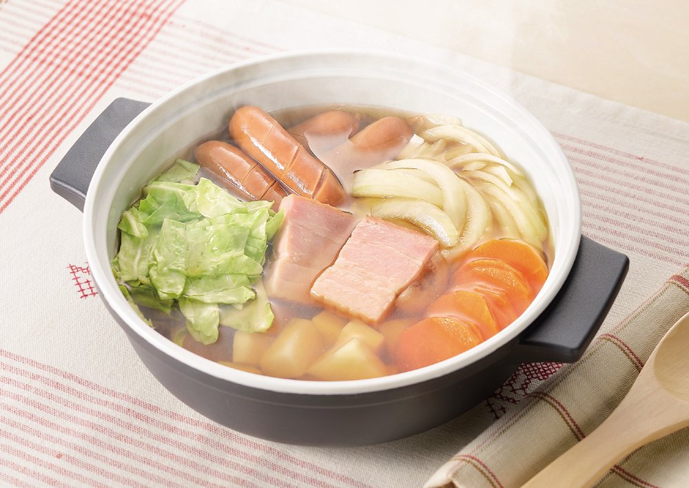 Pearl Metal Kinzoku Petit Cook Earthenware Microwave Pot 18Cm Japan Hb-2465