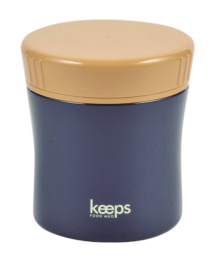 Pearl Metal Japan Keep Food Mug 400 Navy Hb-3343