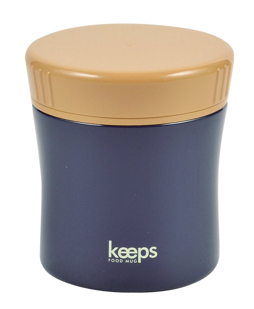Pearl Metal Japan Keep Food Mug 400 Navy Hb-3343