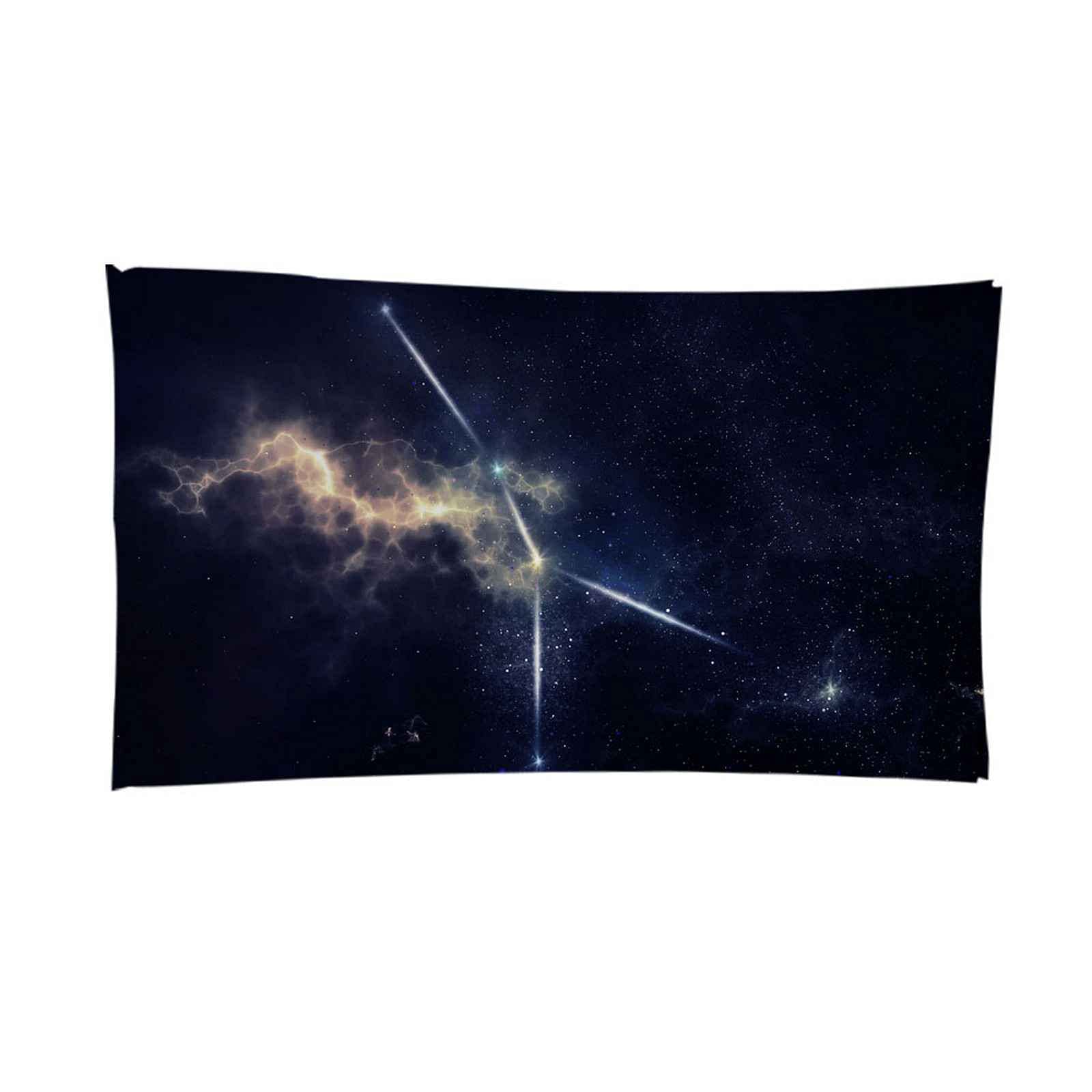 Pghawxz Beach Towel Japan - Microfiber Black Starry Sky 3D Swim Towel Quick Dry Sandproof Absorbent