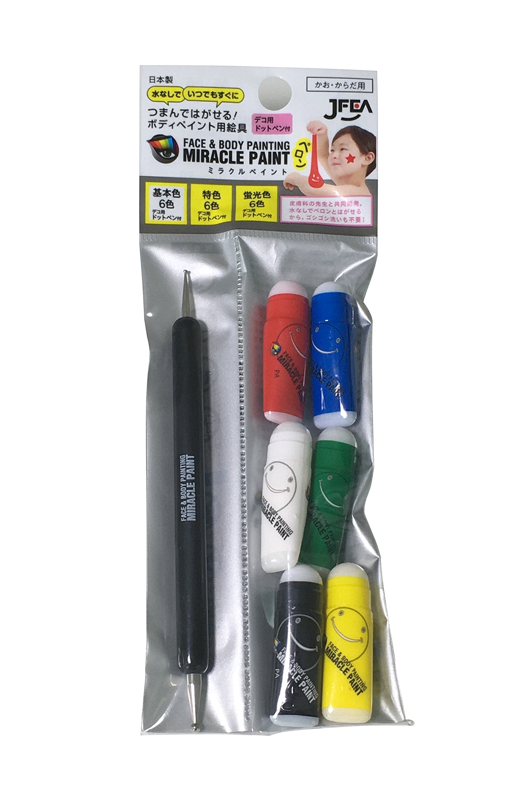 Pool Miracle Paint Basic 6 Color Pen Set - Mpkit-01 Made In Japan