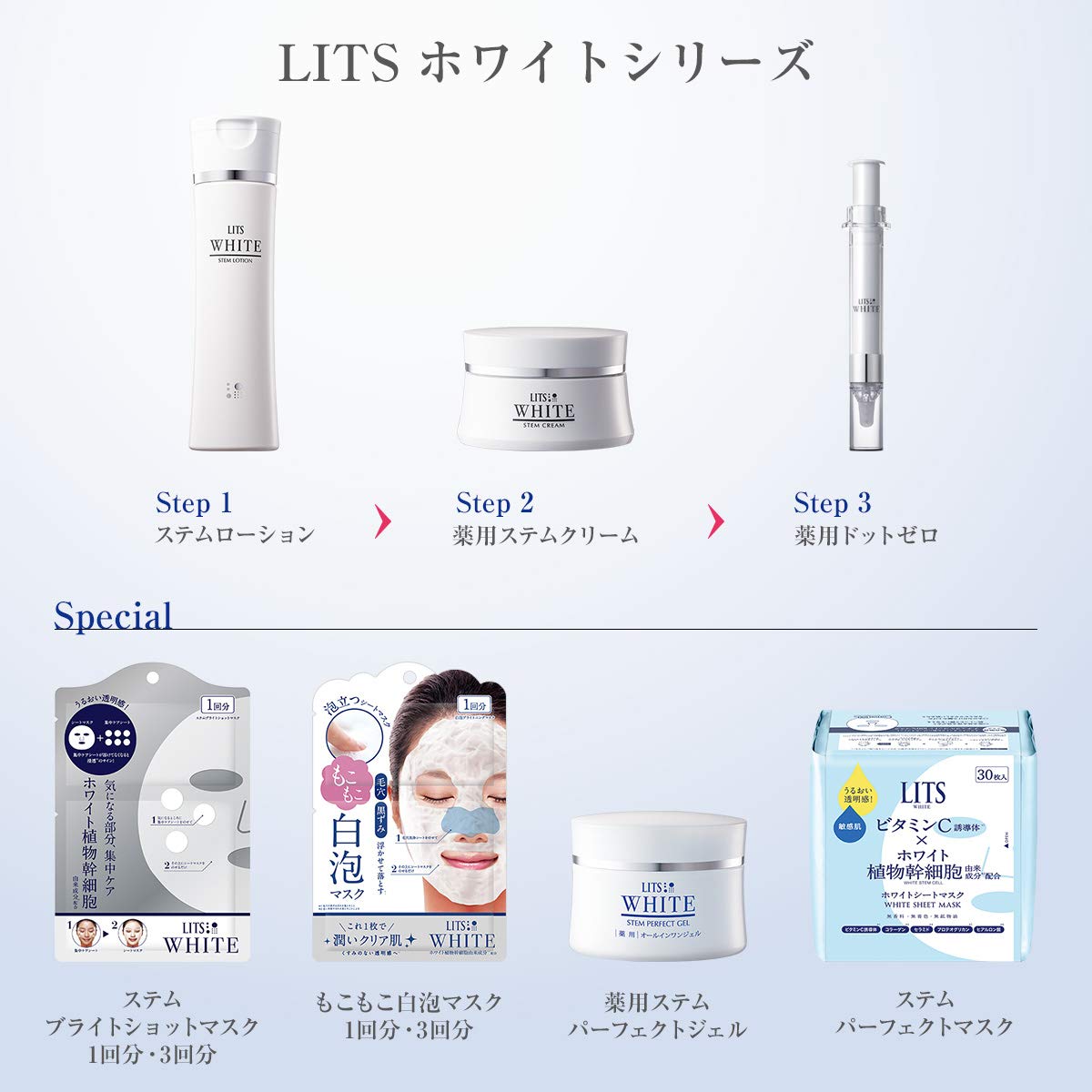 Ritz White Fluffy White Foam Mask 1 Sheet