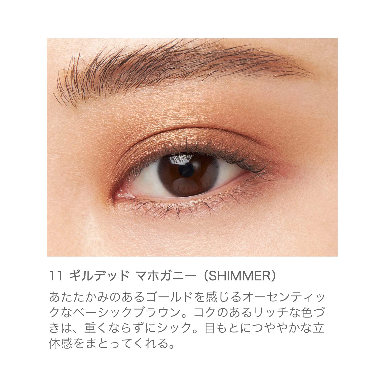 Rmk Infinite Single Eye 11 Gilded Mahogany Eyeshadow - Basic Brown Pearl High Pigment