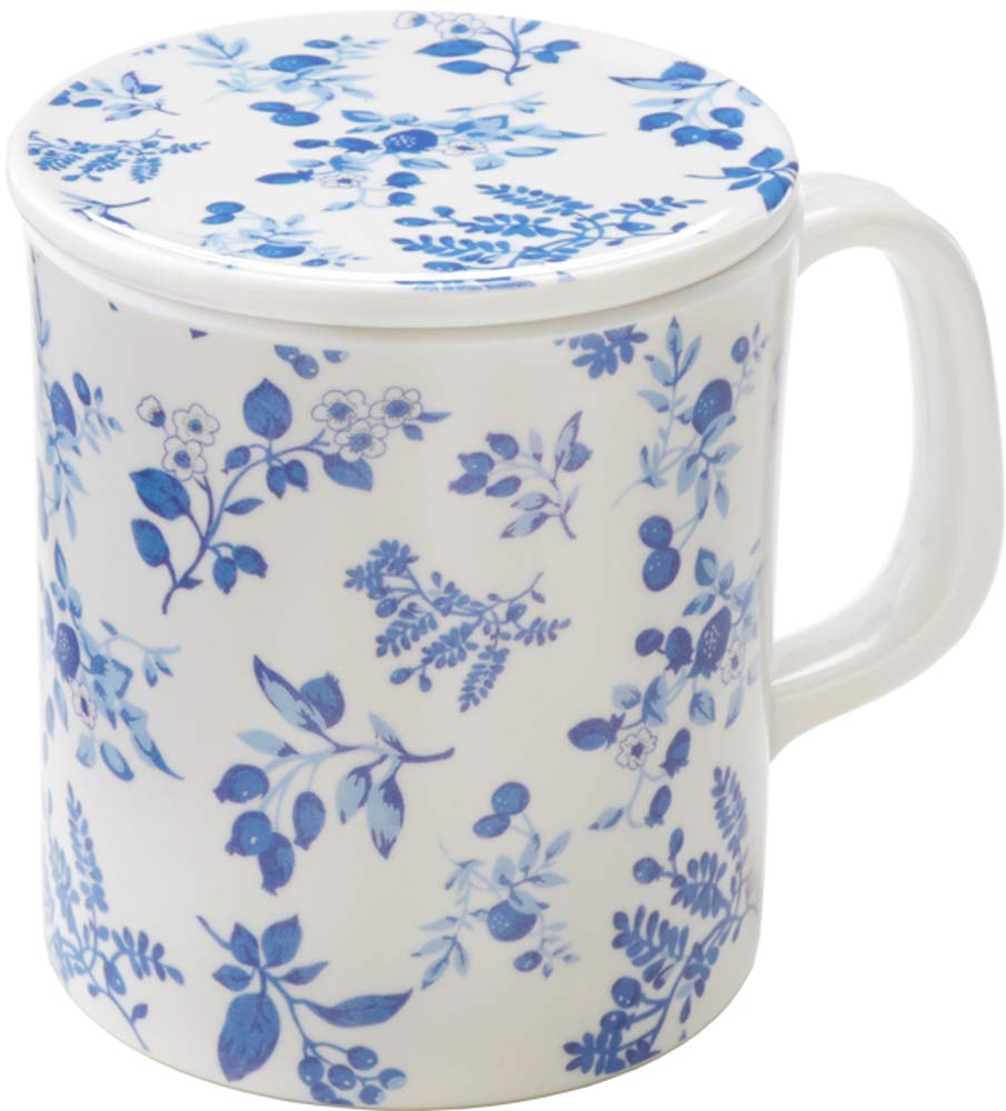 Royal Arden Melamine Kitchen Mug W/ Lid 350Ml Strawberry Pattern Japan