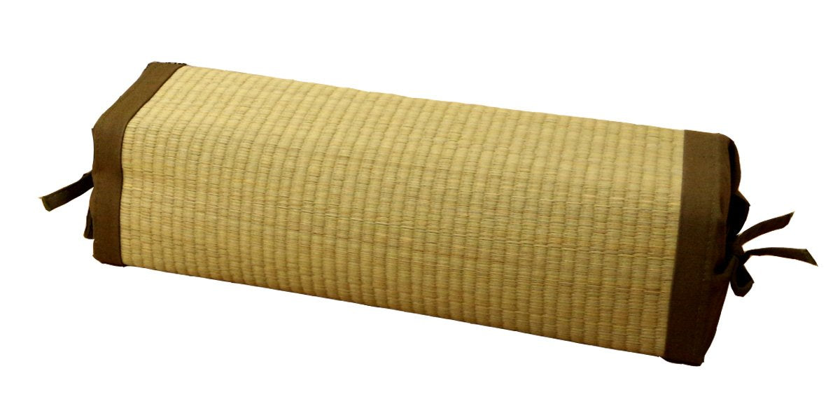 Ikehiko Corp Japan Rush Square Pillow 40X15Cm Filling Rush Chip #3625859