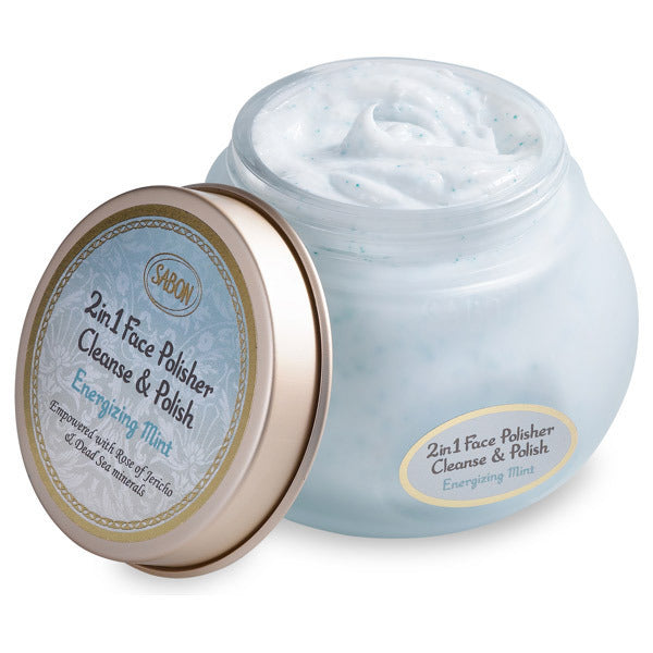 Sabon 2in1 Face Polisher Cleanse & Polish (Energizing Mint) 200m - Japanese Facial Cleanser