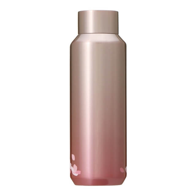 Starbucks Sakura 2022 Stainless Bottle Cherry Blossoms Pink Gold 473ml - Japanese Starbucks Bottles