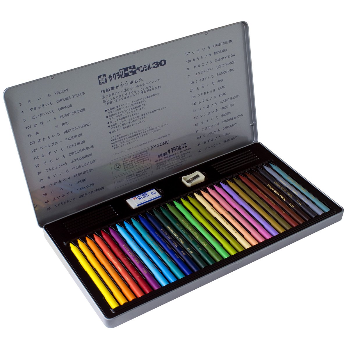 Sakura Crepas Japan Colored Pencils 30 Colors Fy30Nu